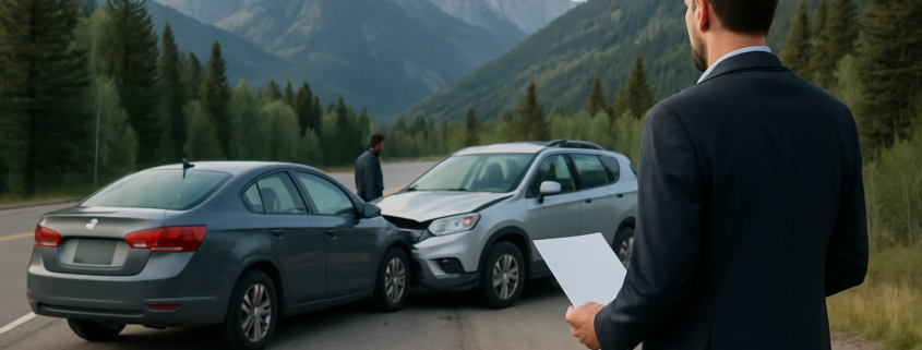 Aspen uninsured motorist car accident claim scene on a Colorado mountain road