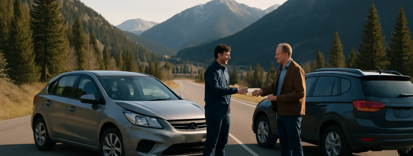 Colorado car accident with an out-of-state driver on a mountain roadway