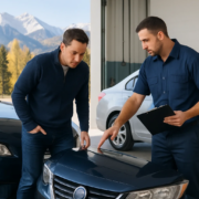 Aspen car accident diminished value claim involving a repaired vehicle inspection