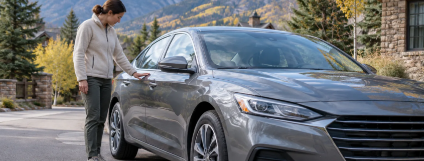 Repaired car in Aspen illustrating an Aspen car accident diminished value claim