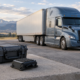 Denver truck accident electronic data represented by a commercial truck and secured vehicle data module