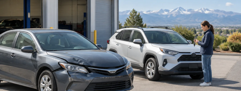 Rental car reimbursement after a Denver accident while a damaged vehicle is being repaired